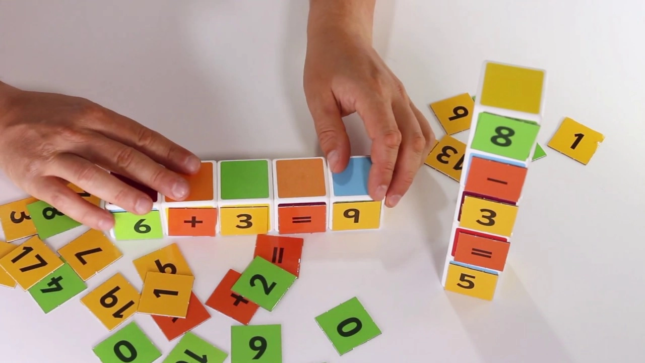 Magicube Math Building And Clips - 55 pcs