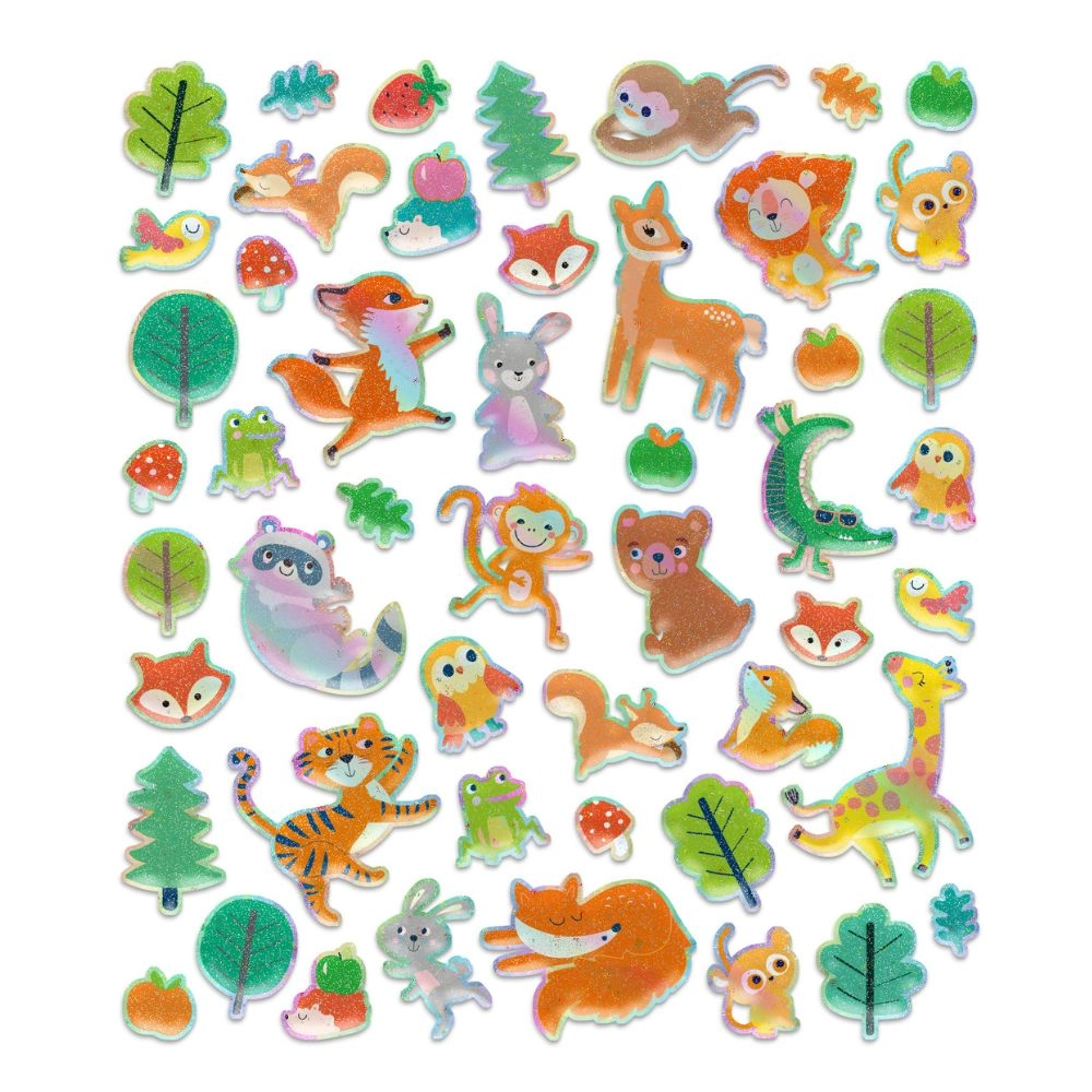 Animal Sticker Book Puffy 50 pcs