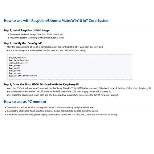 HDMI TFT LCD Display Monitor - 1024x600 7 Inches