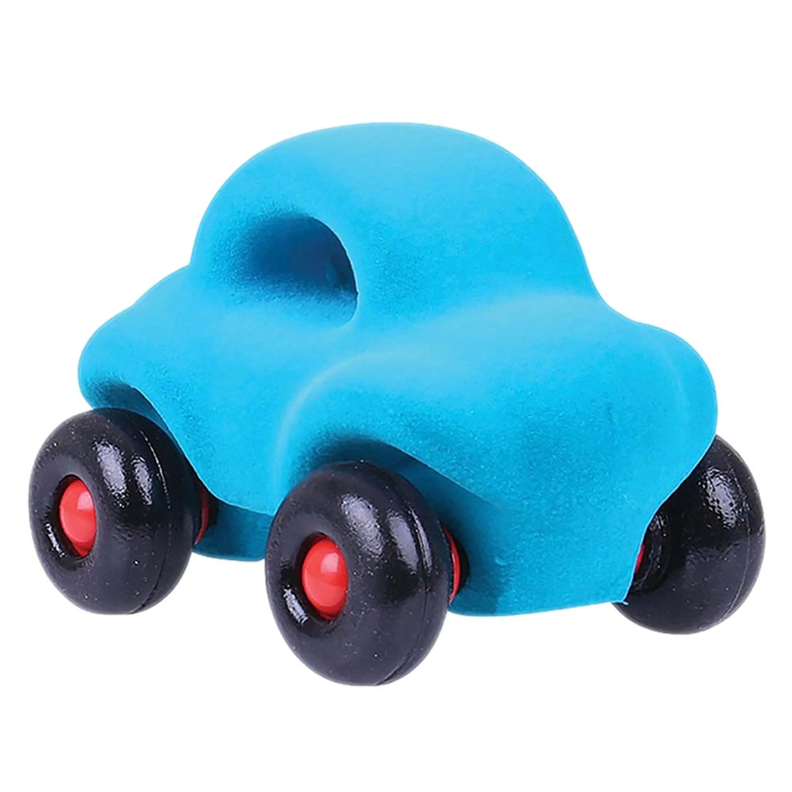 Rubbabu Little Wholedout Car - Turquoise Suitable for 12 months-3 years