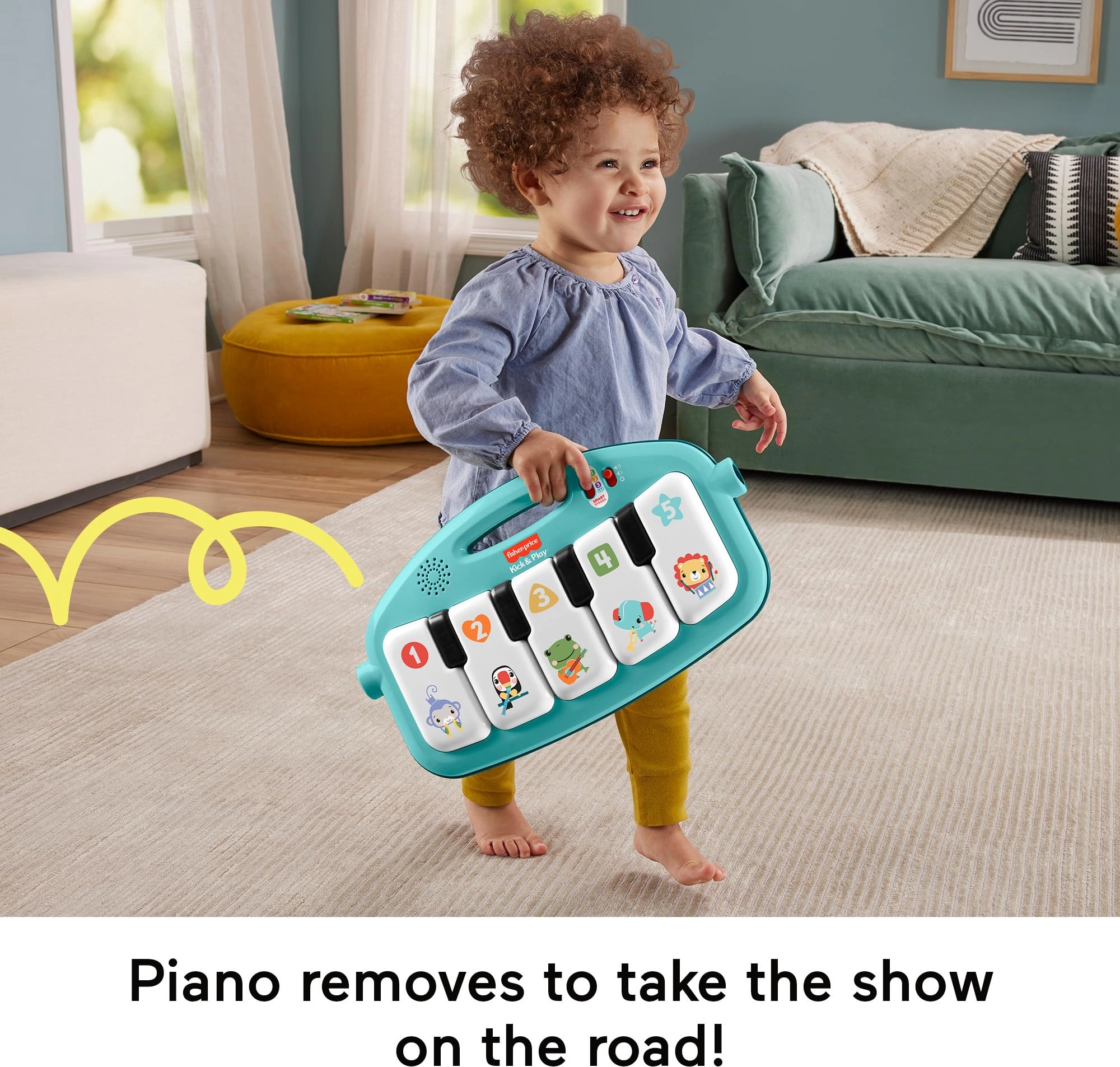 Glow & Grow Kick And Play Piano Gym - Multicolor