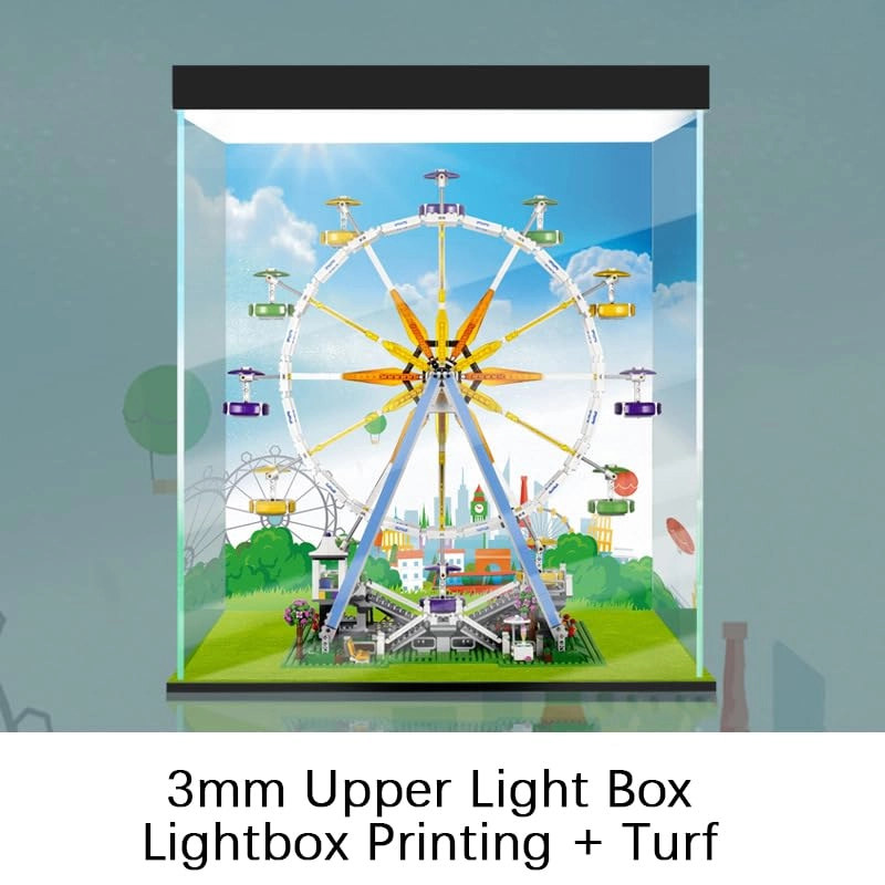 Acrylic Display Case for Lego 10247 - 63x58x41cm Transparent Dustproof