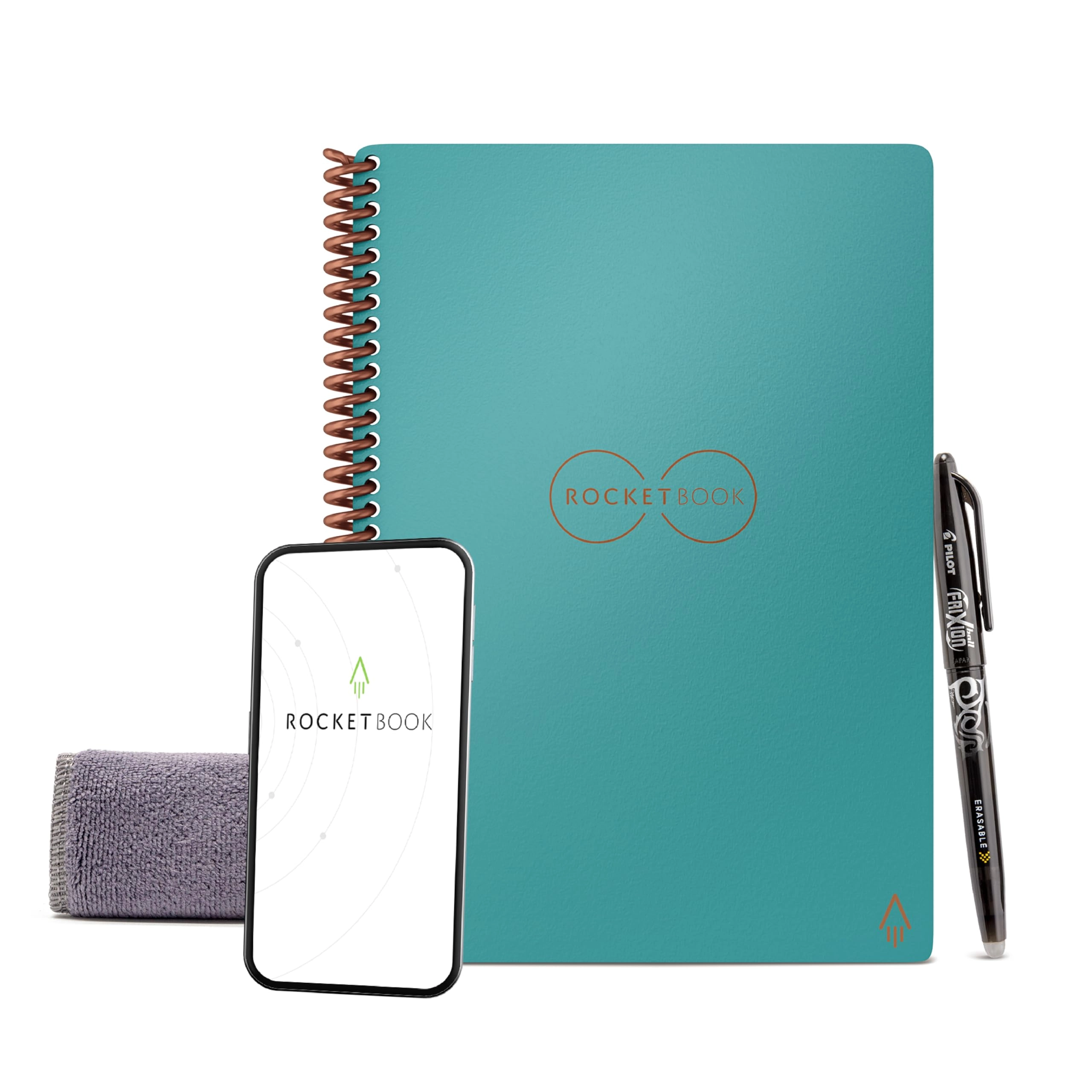 Rocket Innovations, Inc Smart REUsable Notebook Executive Spiral - Dotted 240 Pages