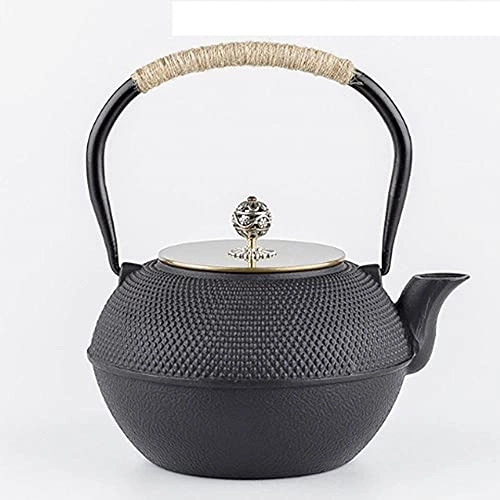 Trottubin Cast Iron Kettle Teapot - Iron Ceramic Stainless Steel Copper Cast Iron 1200 ml
