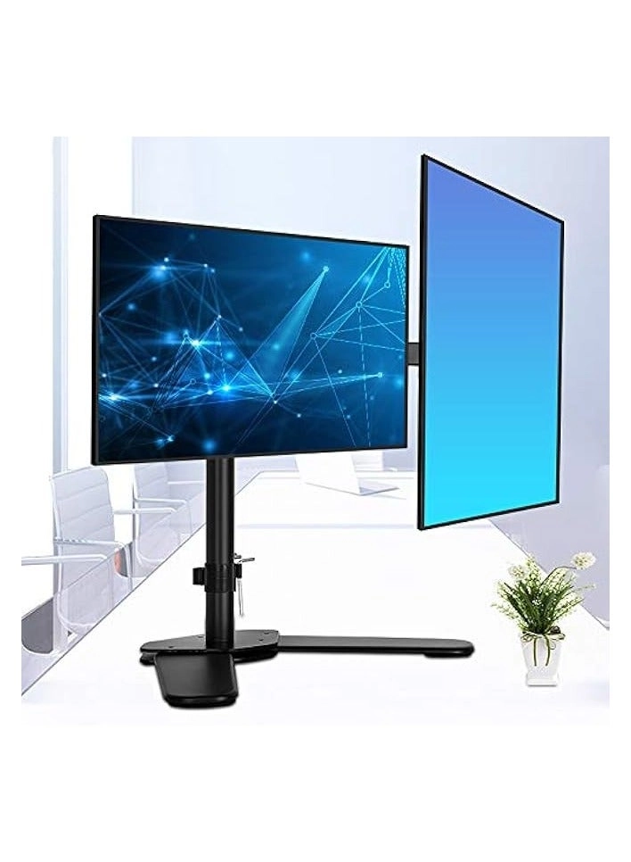 Dual LCD Monitor Desk Mount Stand - 2 27in