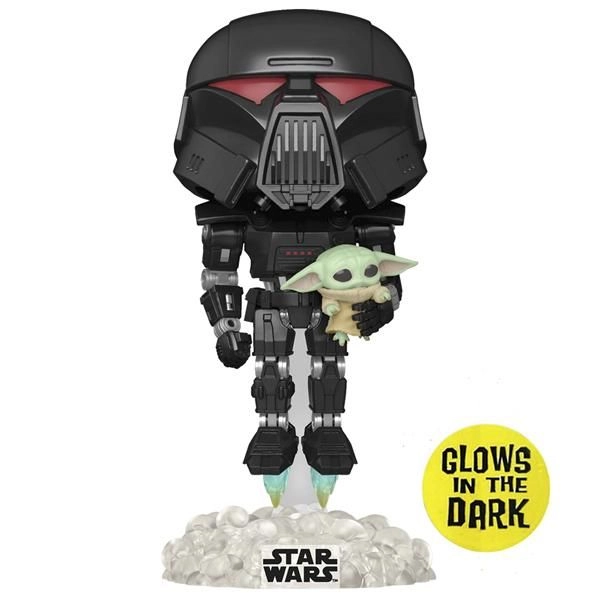 Dark Trooper with Child - Mandalorian - POP! TV - Glow in the Dark Vinyl Figure
