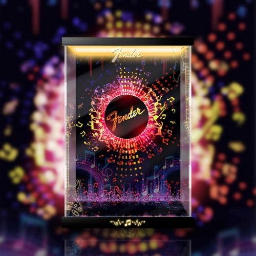 Acrylic display box - 30x20x42cm Background+light