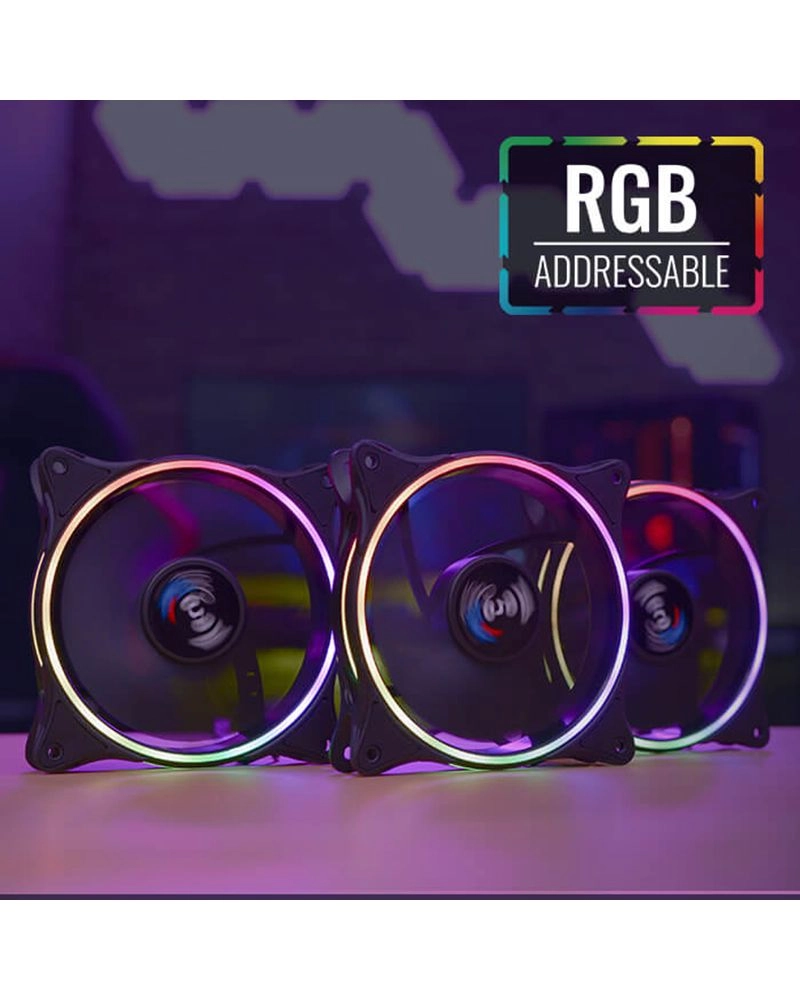 Eclipse 12 Pro - 3 fans 120mm + H66F - RGB