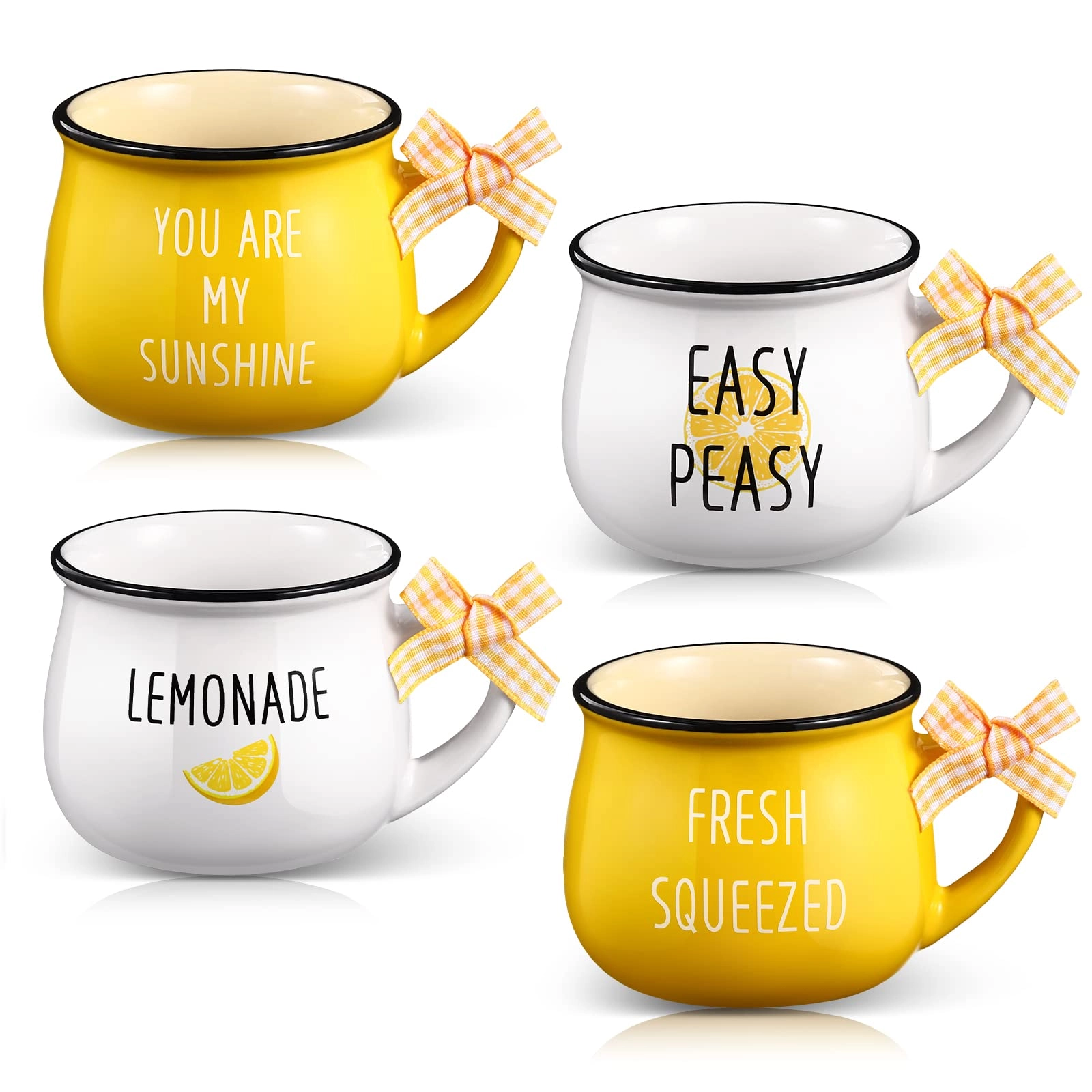 Patelai Lemon Mini Coffee Mug - 4 pcs - 150 ml
