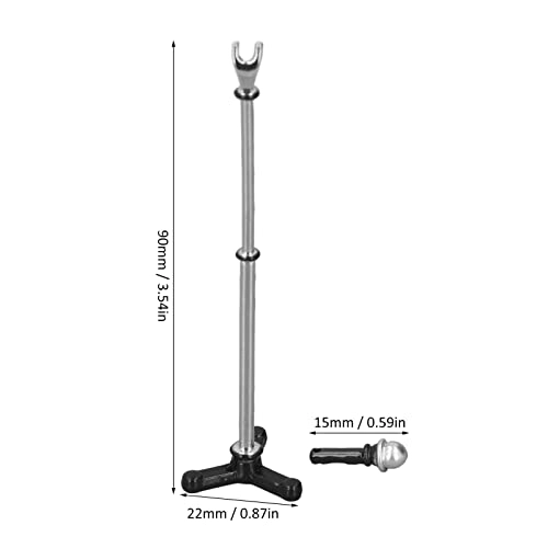 Dollhouse Microphone with Stand - 1:12 Black