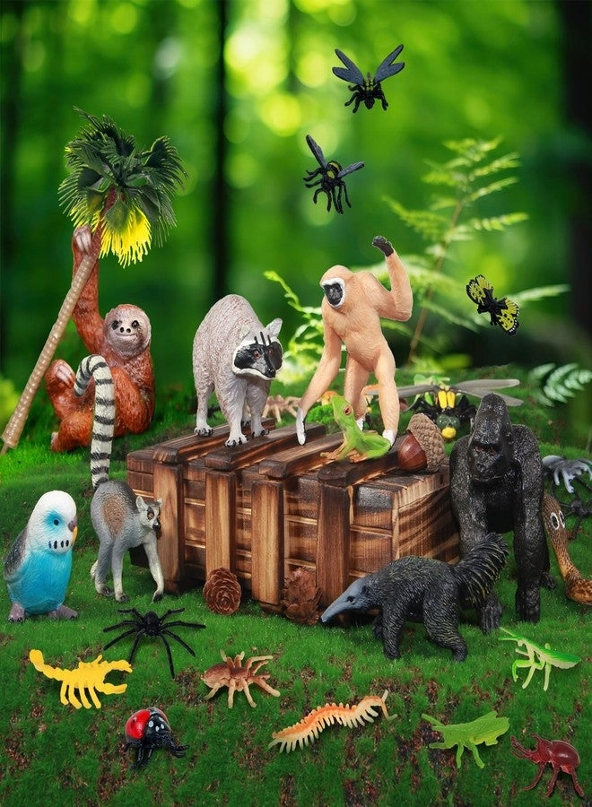 Rainforest Animals Figures - 35 Pack