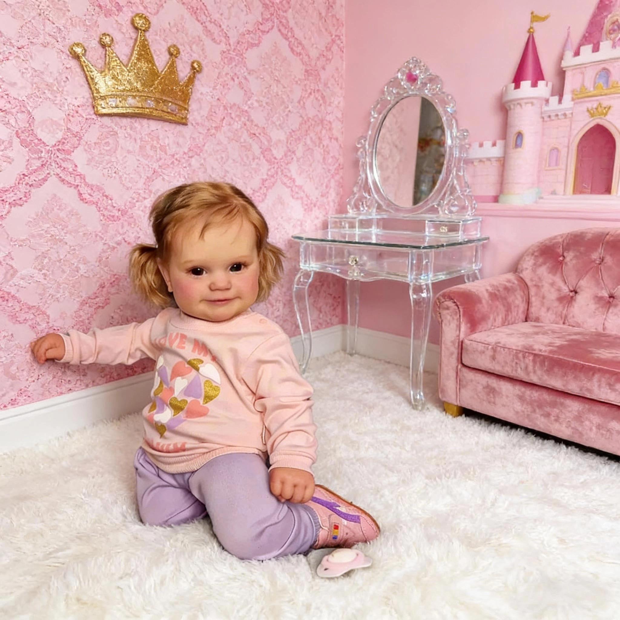 LOULOU Reborn Baby Doll - 20 Inch Vinyl Girl Ages 3+