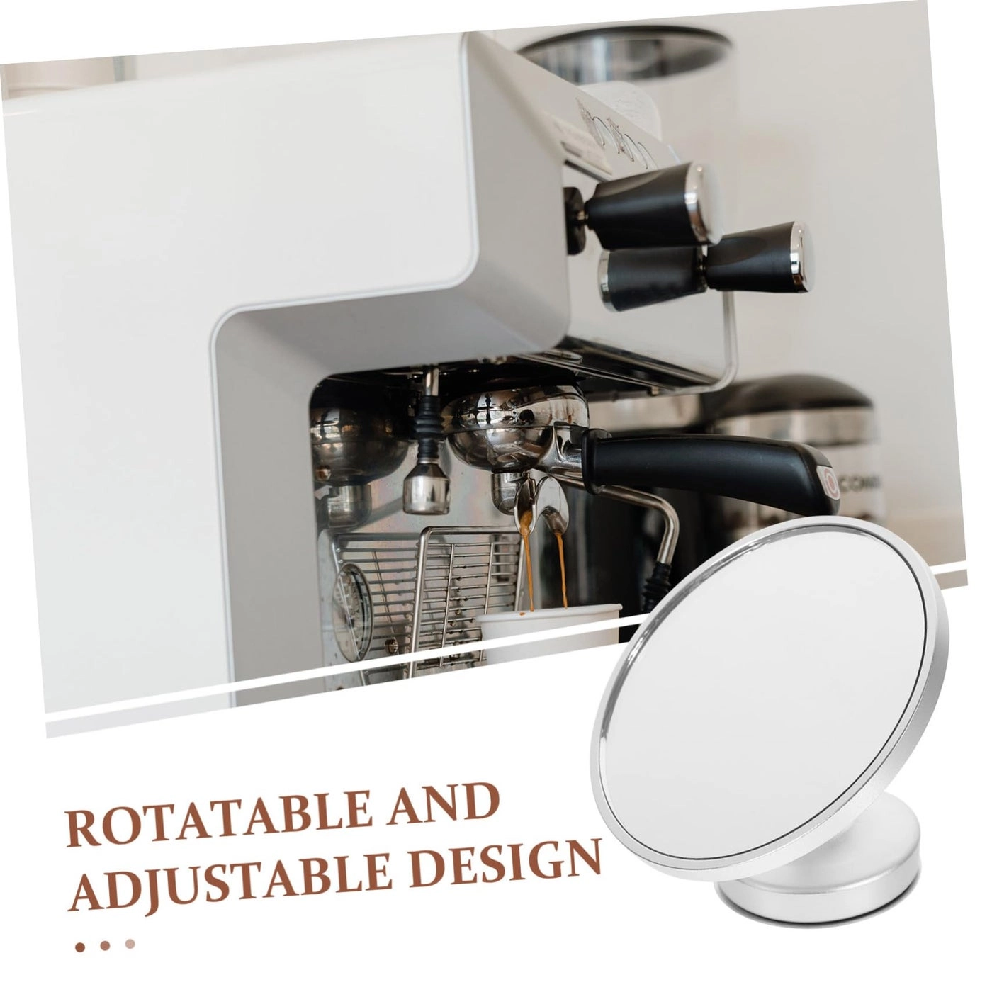 Espresso Mirror - Adjustable Rotating