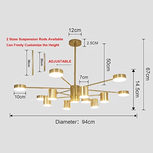 Sputnik Chandelier - white light neutral light warm light