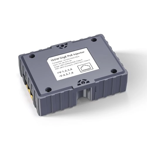 GigE PoE Injector - LAN x 1 PoE x 1 150W 56V 10,100,1000Mbps