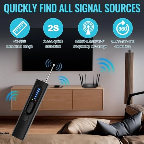 HX13 - Hidden Camera Detector Portable Anti Spy Camera Finder