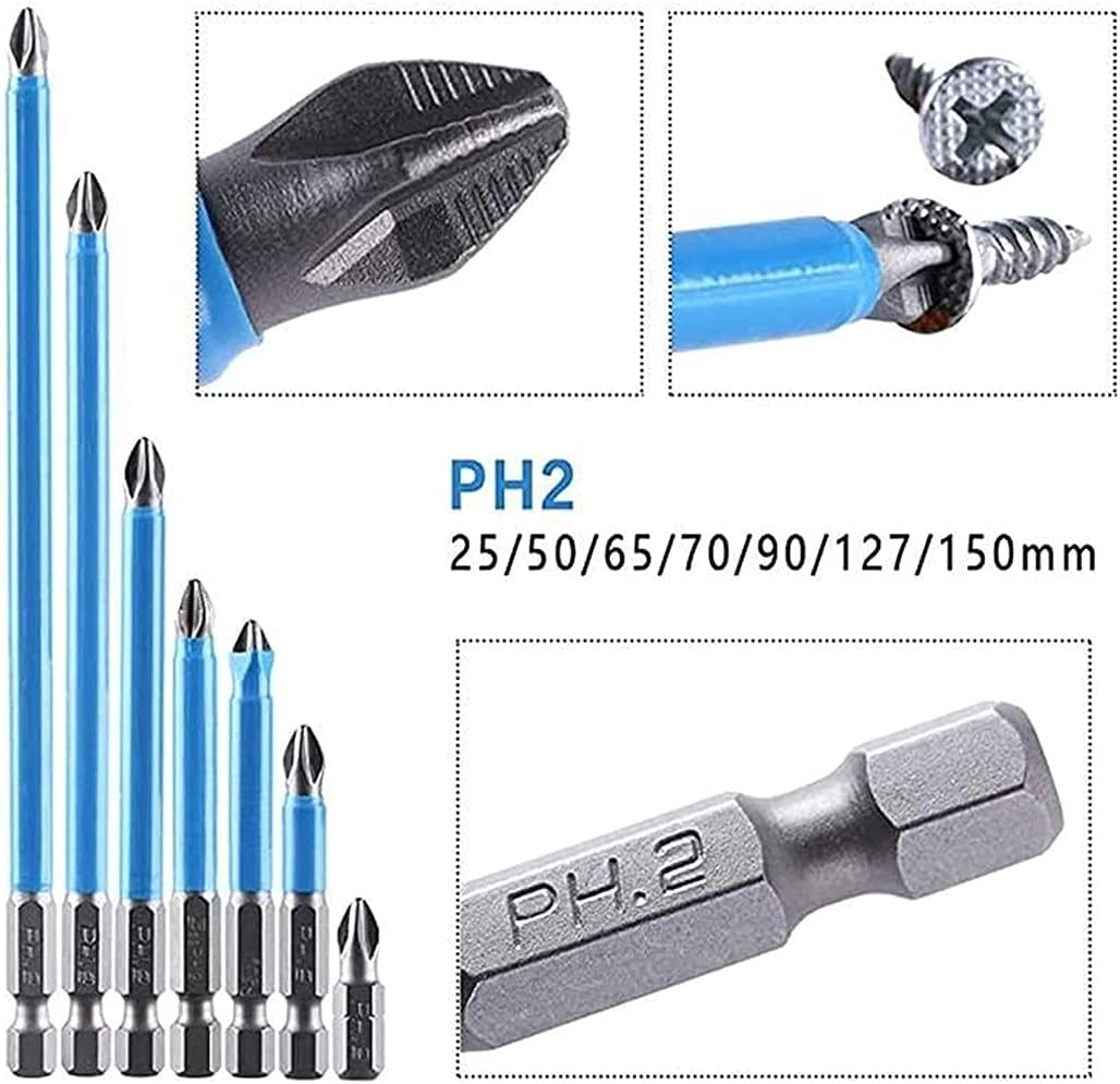 PH2 Screwdriver Bits - 7PCS