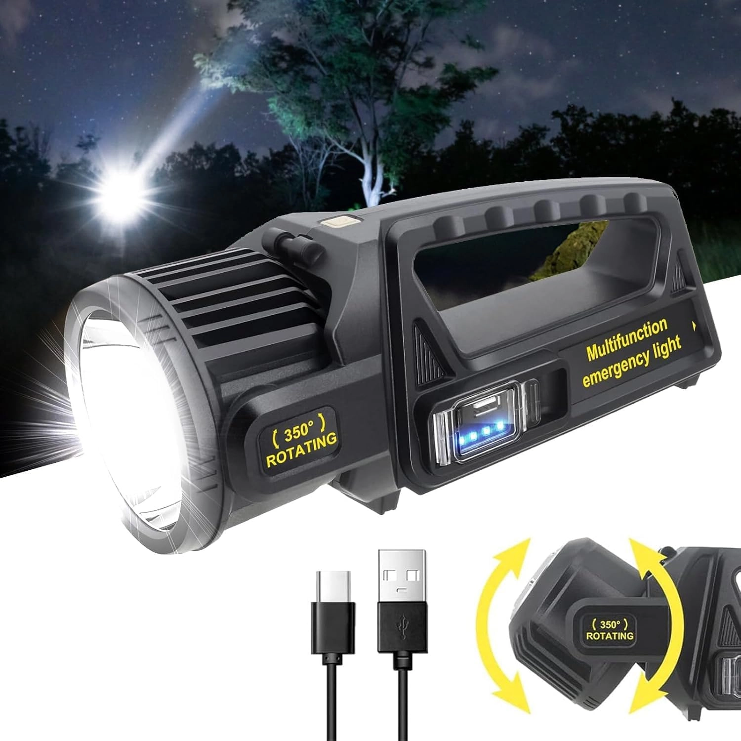 Glaceon GL-5922 - 15000mAh Rechargeable 1000000lm