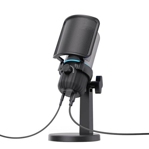 JV908 USB+3.5mm-Mini-Jack Microphone