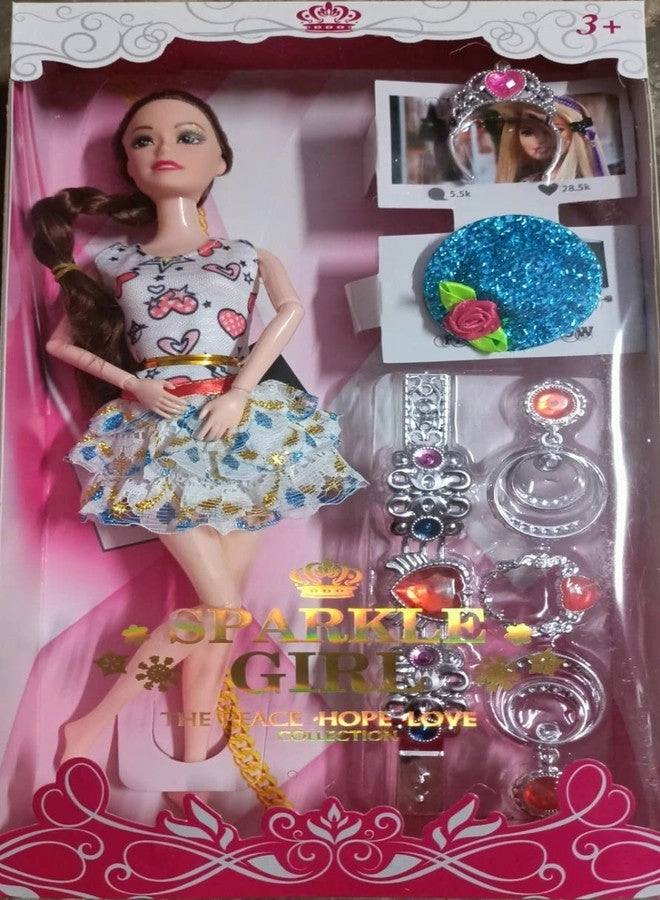 Long Hair Doll - 2 Pcs Moveable Joint