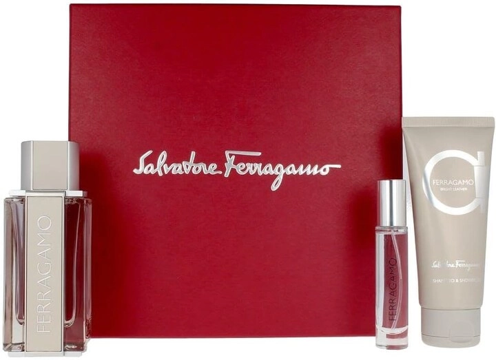 Salvatore Ferragamo Bright Leather - Eau de Toilette 3 Pieces