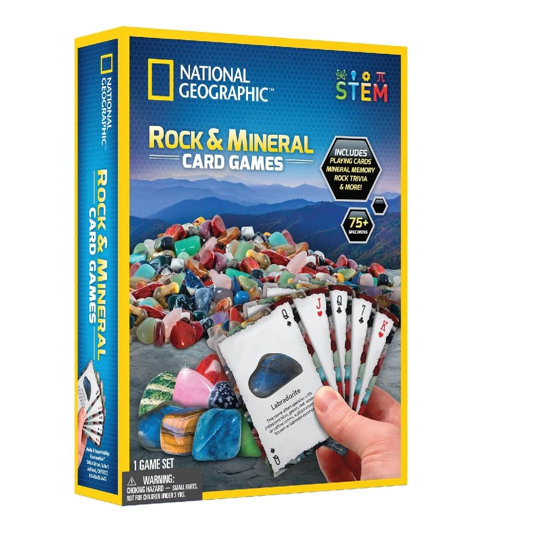 National Geographic Rock And Mineral Card Games Geology - 5 - 15 years Over 75 pieces