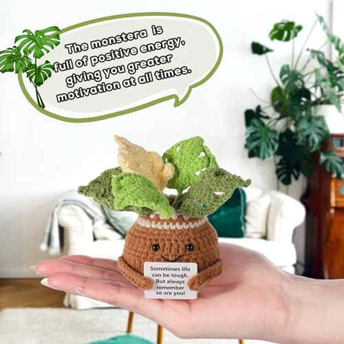 Crochet Monstera - 15 x 7.5 cm