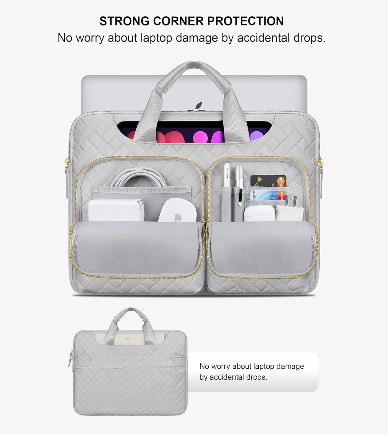 360 Protective Shoulder Bag for 16-Inch Laptop