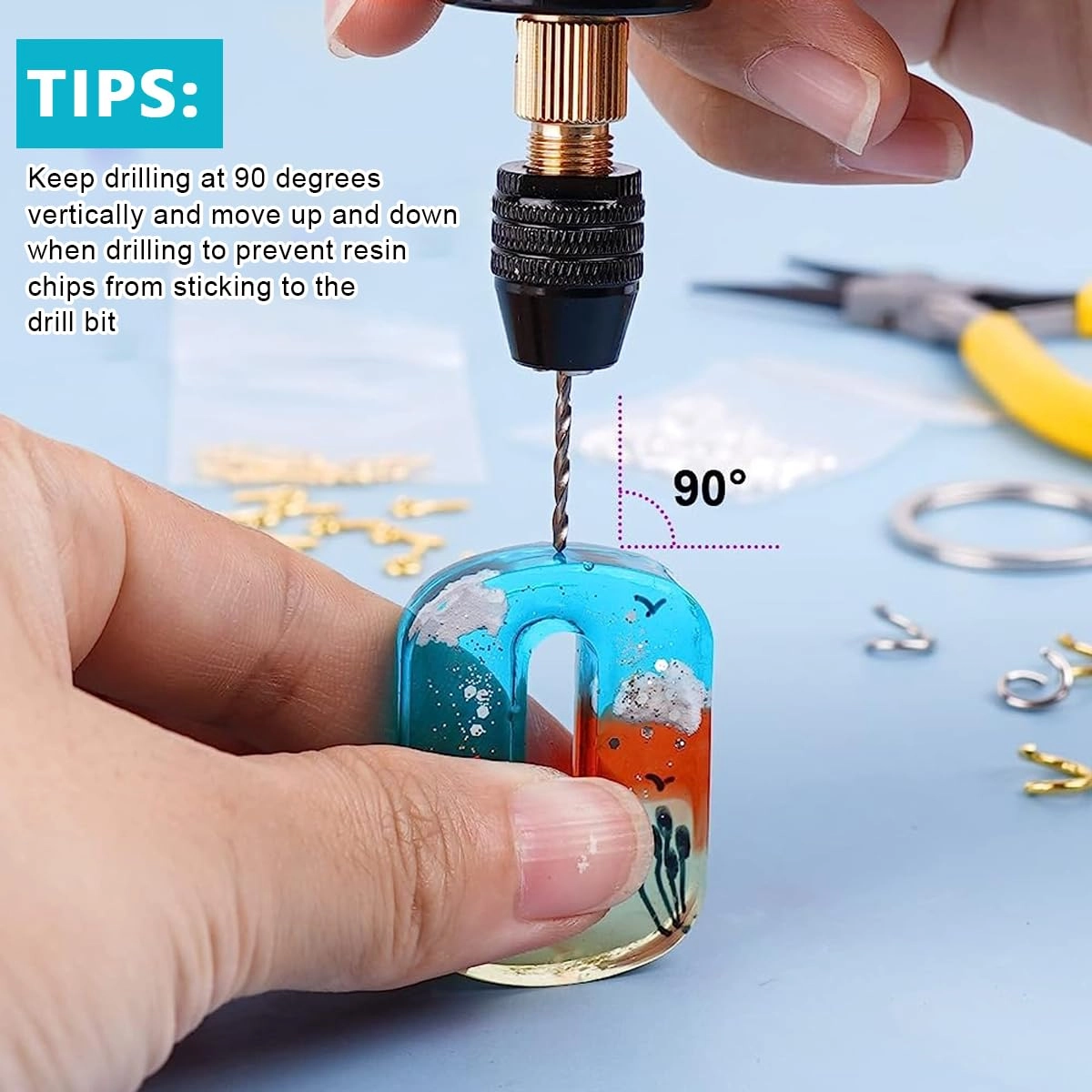 Electric Resin Drill Set - 10Pcs 0.8-3.0mm