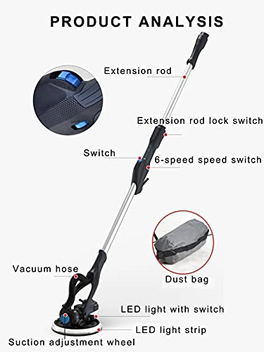 Drywall Sander - 820W 600-1800 RPM