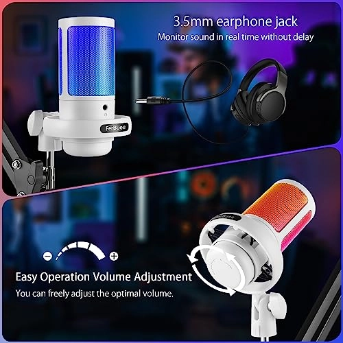 WS806 USB+3.5mm-Mini-Jack Microphone