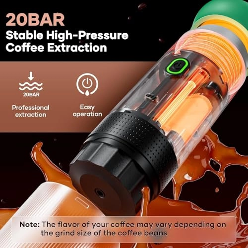 Portable Espresso maker - ground coffee NS capsules DG capsules