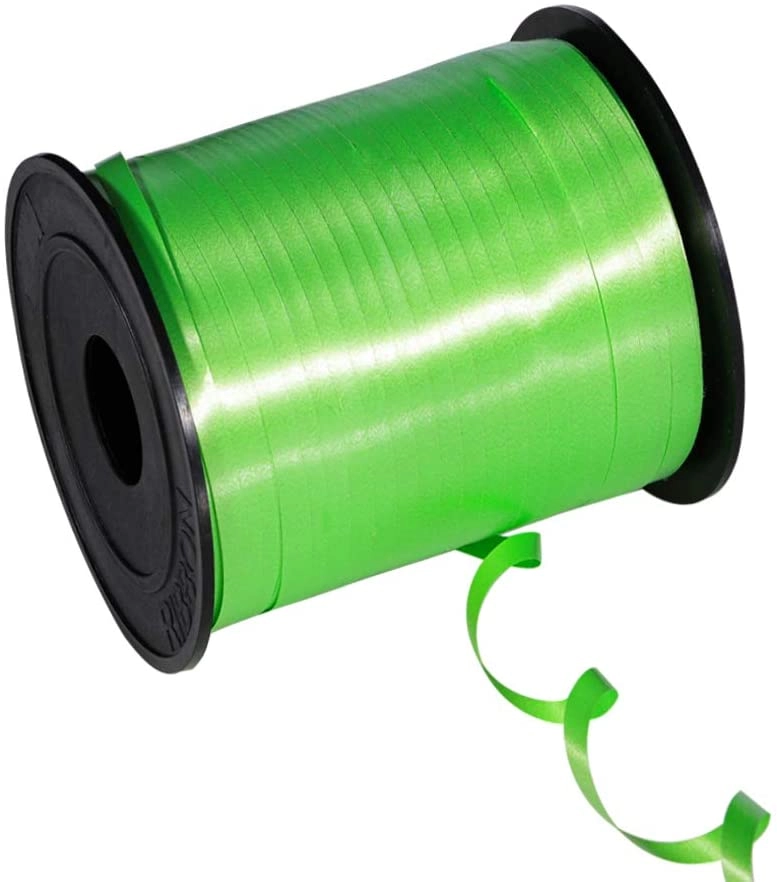 Crimped Curling Balloon Ribbon - 2 Rolls 500 Yards Light Green