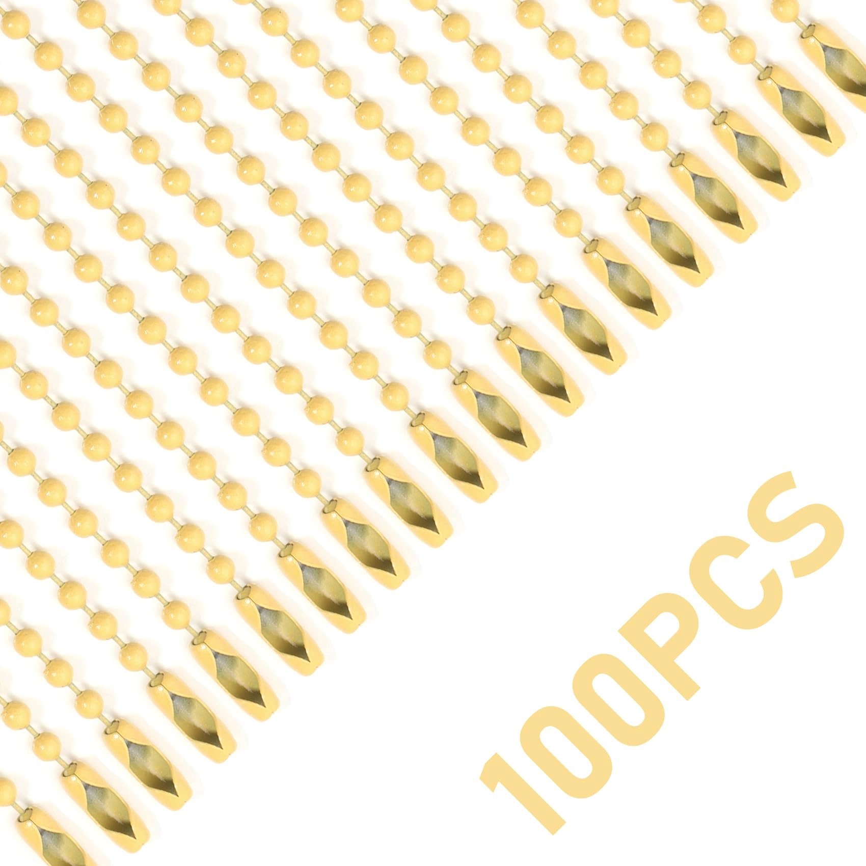 Ball Beads Chains - 10Pcs Yellow