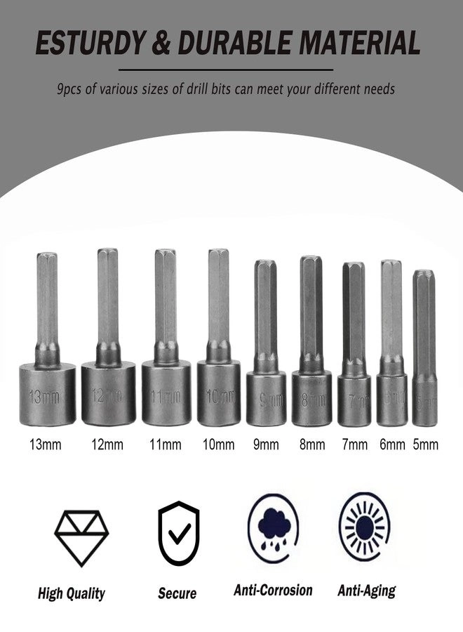 Drill Bit Set - 9PCS 5-13mm