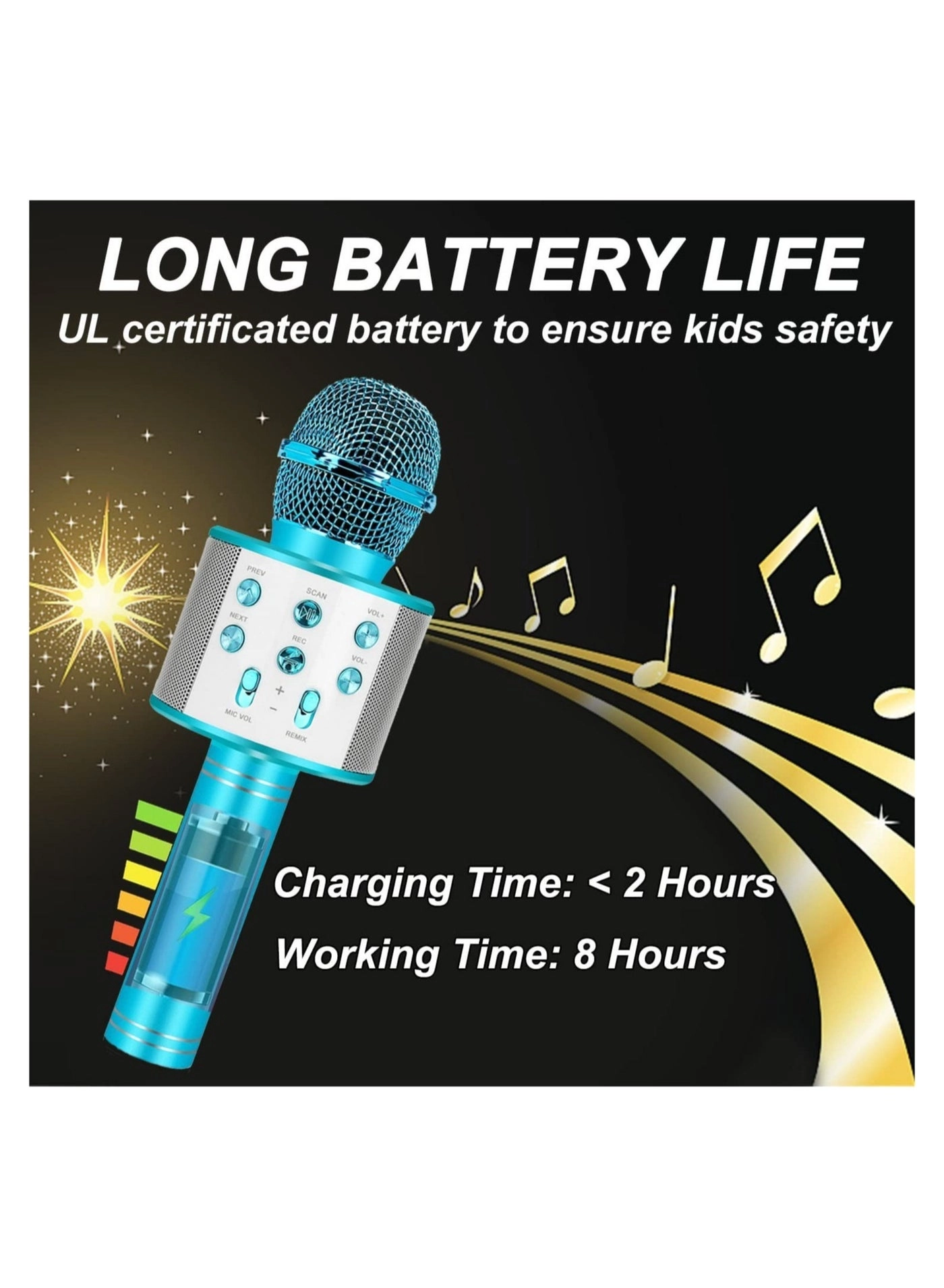 Karaoke Microphone - 3 to 12 years