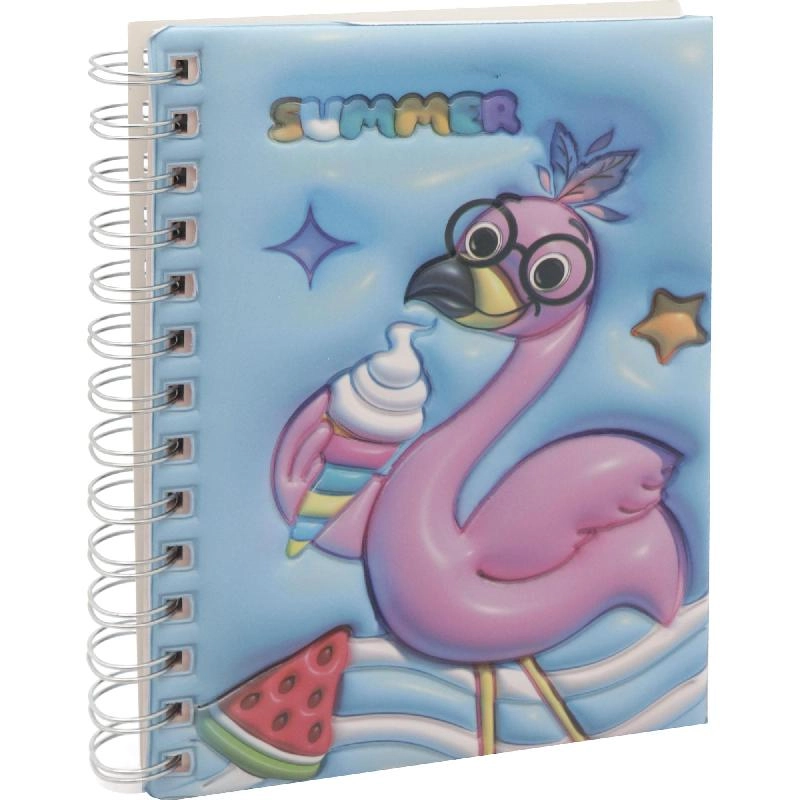 Notebook 19 X 26 cm Spiral - Grid 100 Sheets
