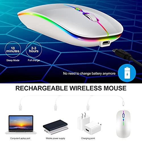 LED Rechargeable Mouse - Bluetooth