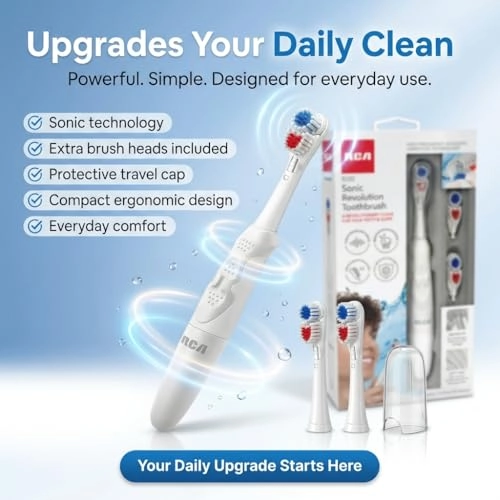 Sonic Toothbrush - Battery Powered Extra Brush Head