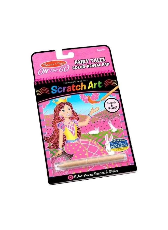Melissa & Doug Fairy Tales On The Go Scratch Art Color Reveal Pad - 1 pad