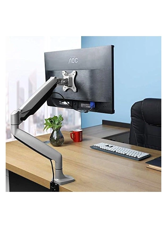 Single Monitor Table Stand - 13” to 32” VESA 75 x 75 -100 x 100