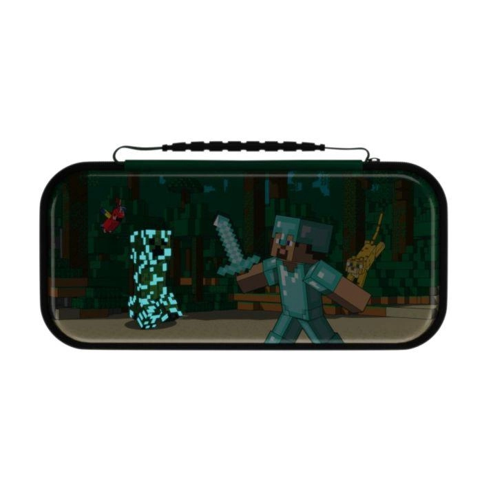 Nintendo Switch Travel Case - Minecraft Forest Battle Green