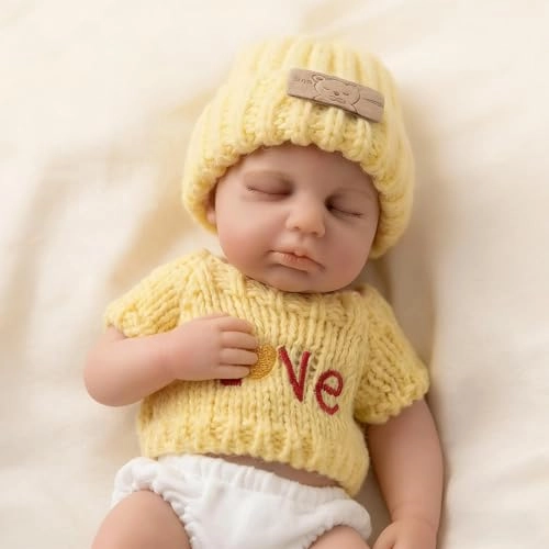 Reborn Baby Doll - 8 inch Full silicone Girl Ages 3+