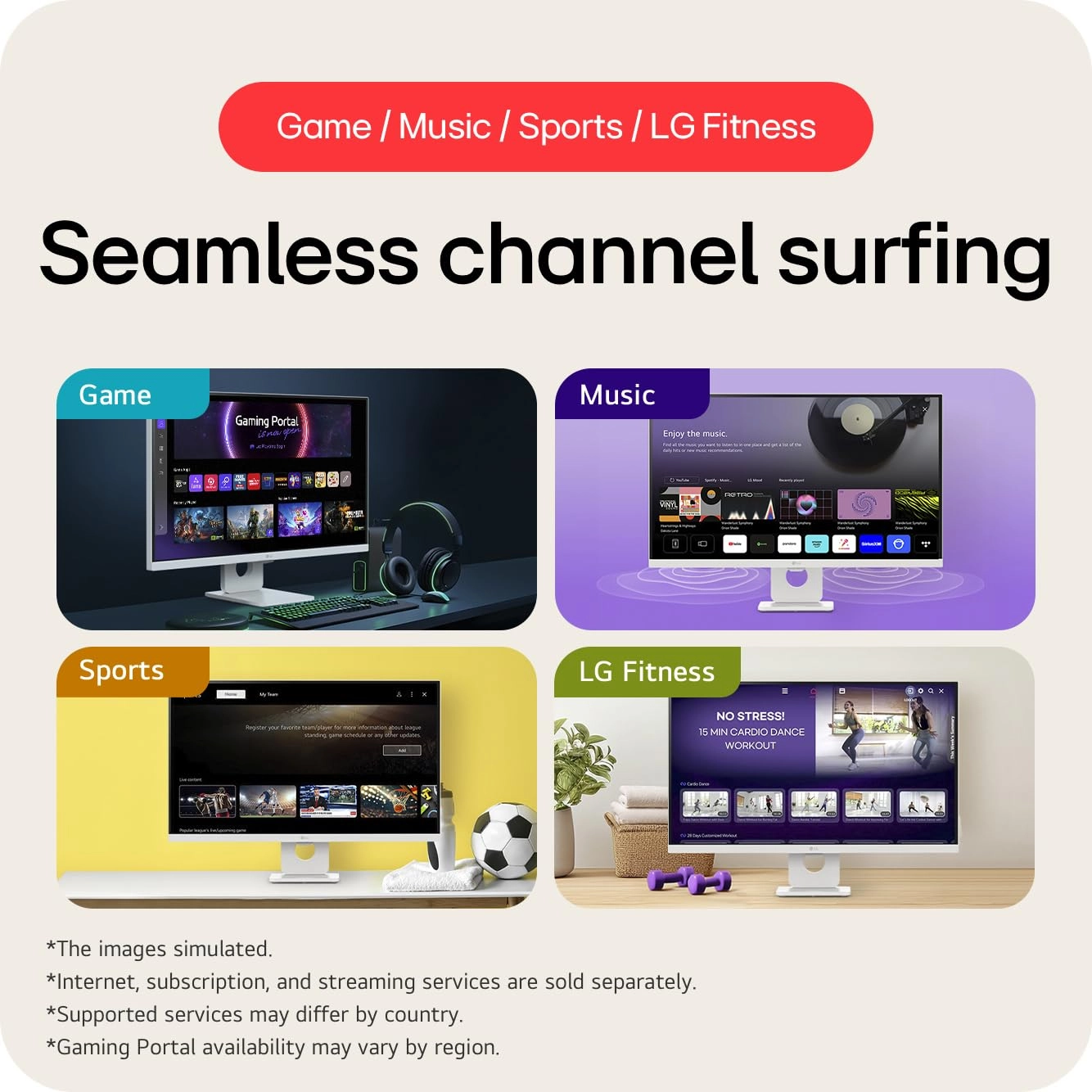 SMART Monitor - 27U731SA-W.AEK 27 inch 4K UHD