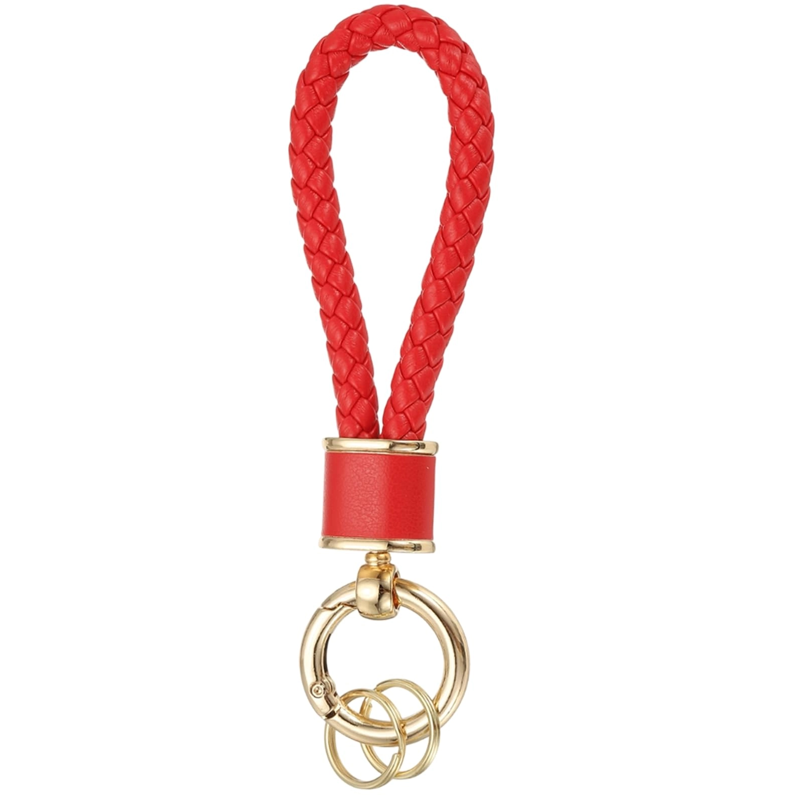 Braided Leather Keychain - Animal