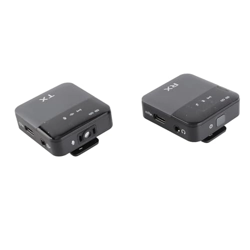 Omnidirectional Wireless Lavalier Microphone System - 2 Transmitters 2.4G