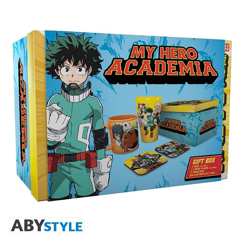 My Hero Academia Glass + My Hero Academia Mug + My Hero Academia Coaster - 2 pcs