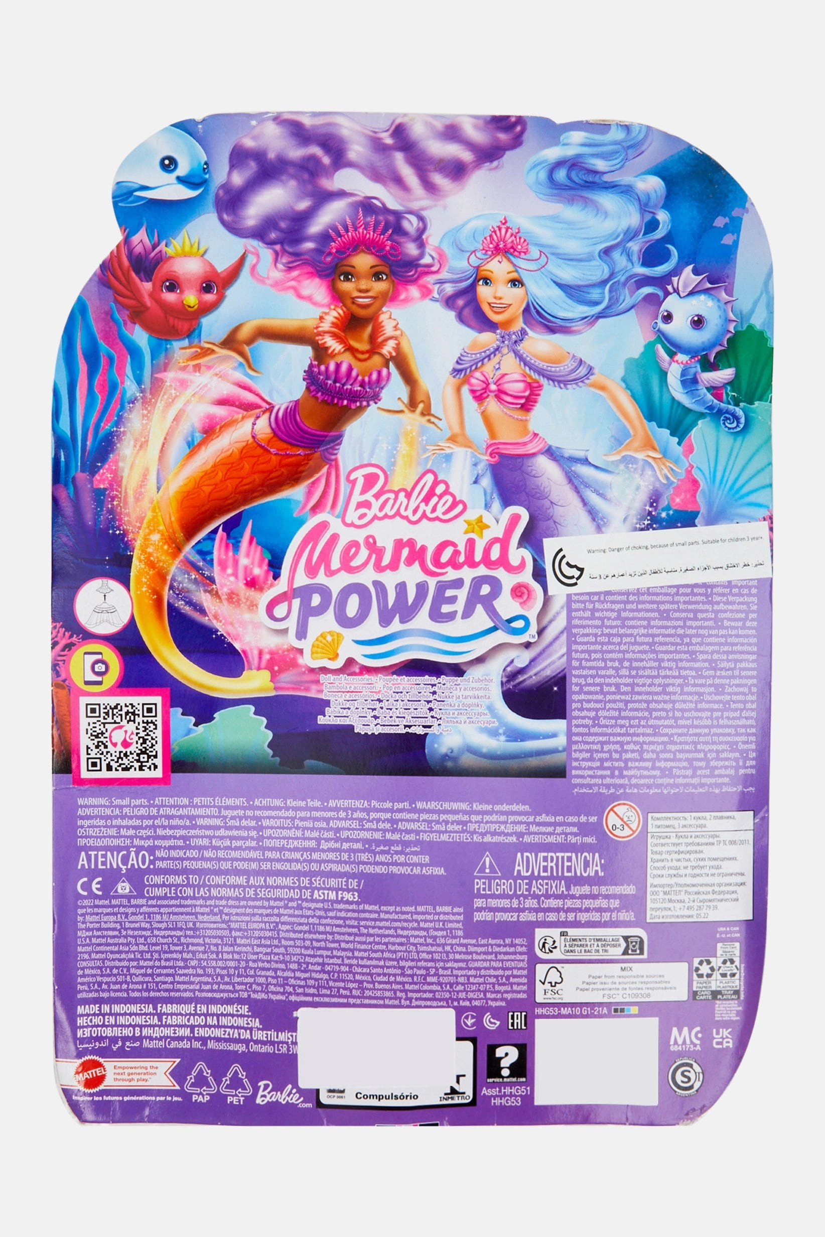 Power Brooklyn Mermaid Doll - Pink