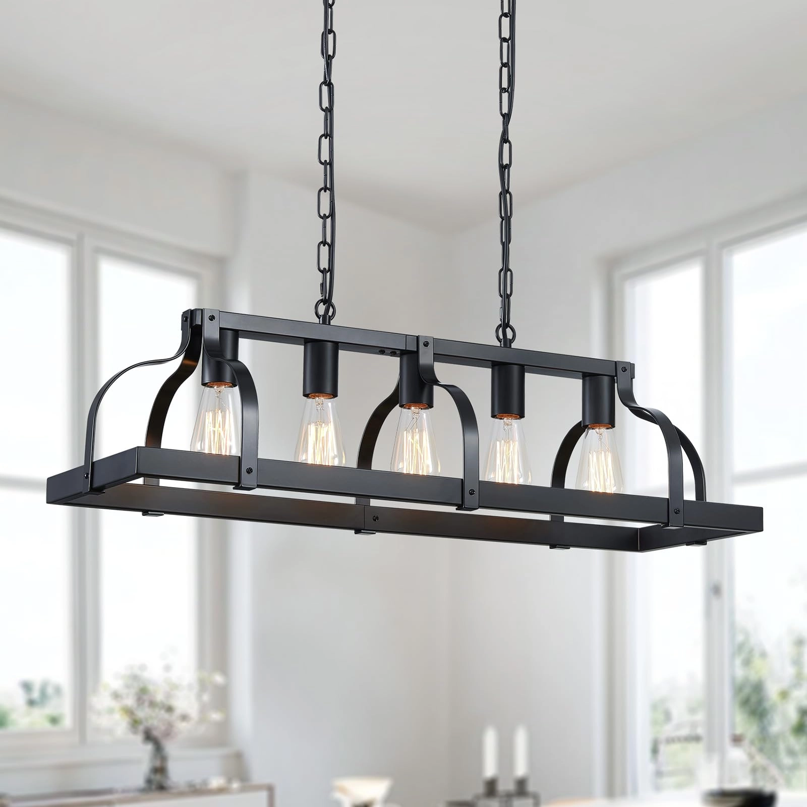 USHD90000SP-BB - 5 lights E27 Black