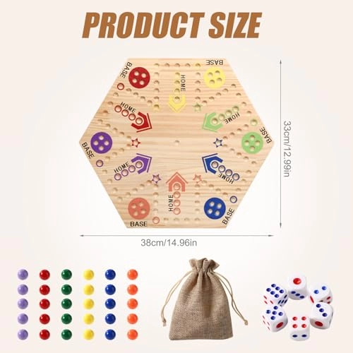 Marble Board Game - English, Farsi, Swedish 3 years and up 38 Pieces